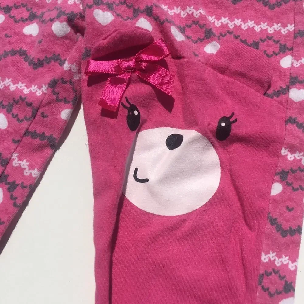 Baby Girl Two Piece Outfit sz 12 months Girl's Bear Outfit sz 12 m matching set